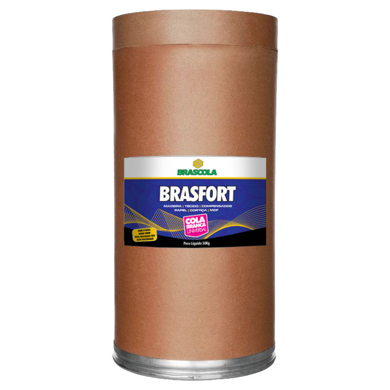 3110011 BRASFORT COLA BRANCA UNIVERSAL BARRICA 50 KG