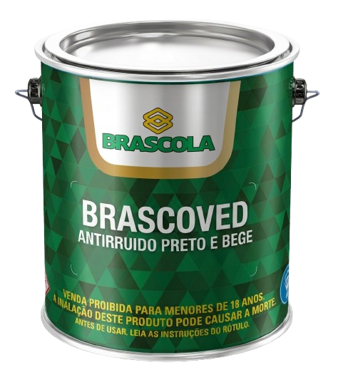 BRASCOVED ANTIRRUIDO PRETO E BEGE